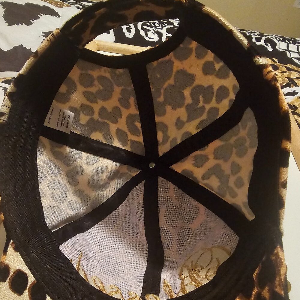 Leopard Print Adjustable Blessed Hat - image 4